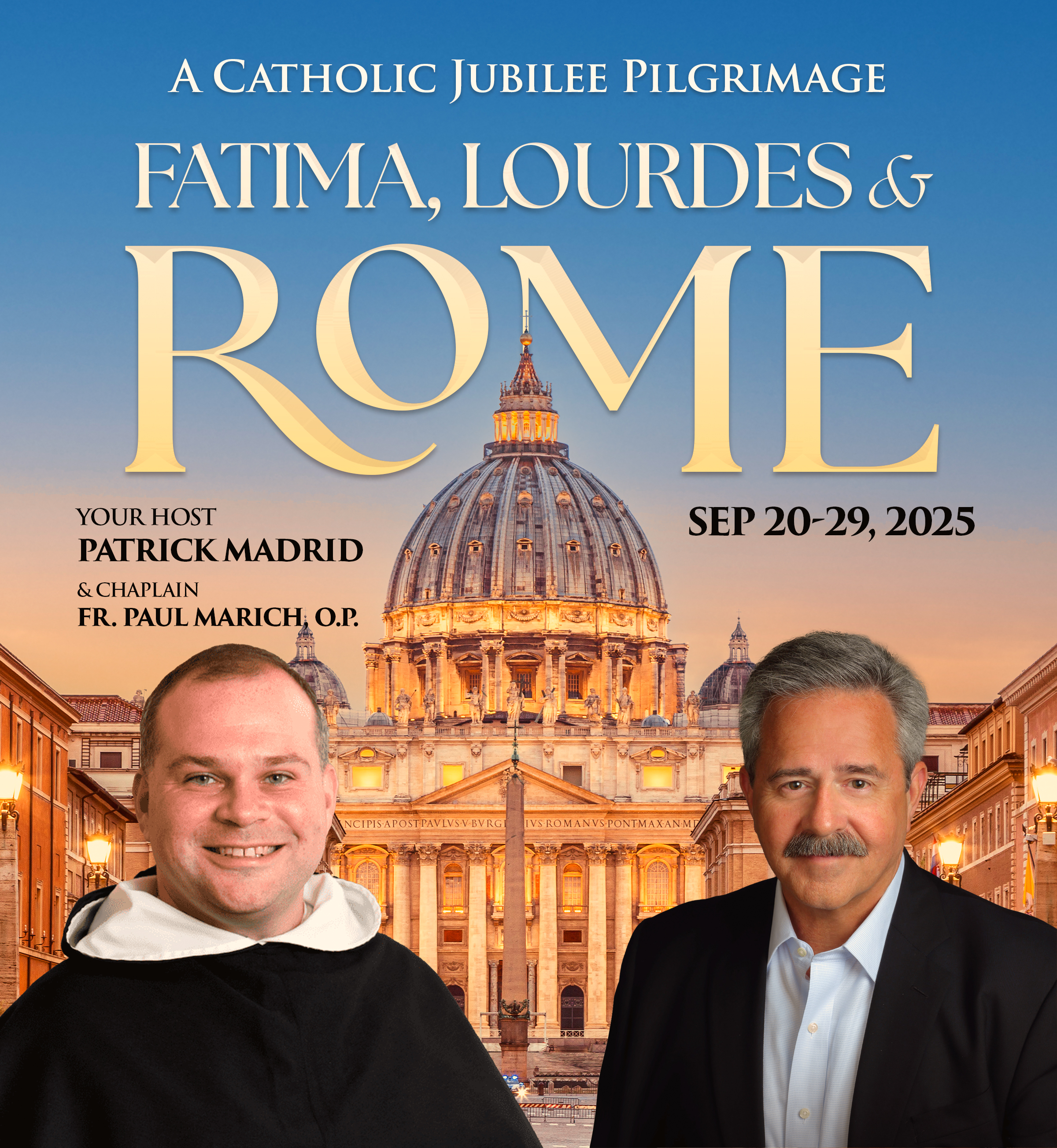 Rome, Lourdes & Fatima Pilgrimage with Patrick Madrid